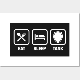 Eat Sleep Tank - Tanker Gaming Posters and Art